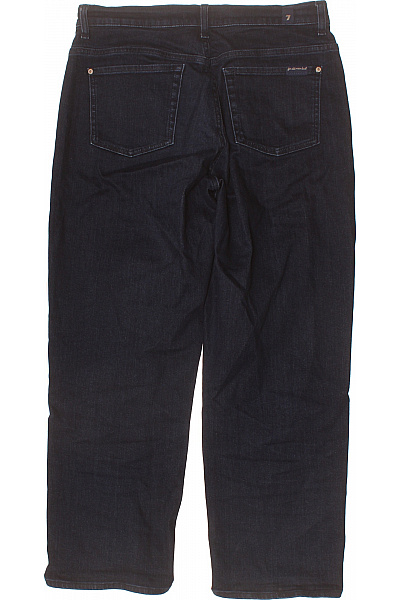 7 for all mankind Dámské džíny s vysokým pasem rovné tmavě modré bavlněné Vel. 29 | 7 for all mankind | obrázek 2