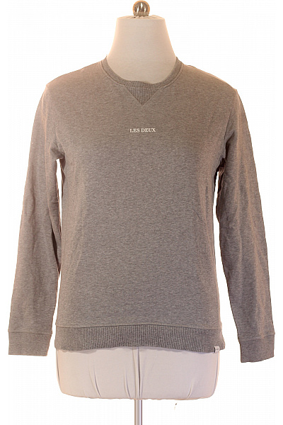 LES DEUX pánská mikina s dlouhým rukávem šedá jednobarevná bavlna crewneck Velikost EU L | LES DEUX | obrázek 2