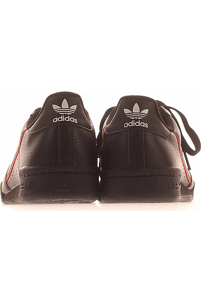 ADIDAS Pánské černé kožené tenisky s červeným pruhem Velikost 38 2/3 | ADIDAS | obrázek 4