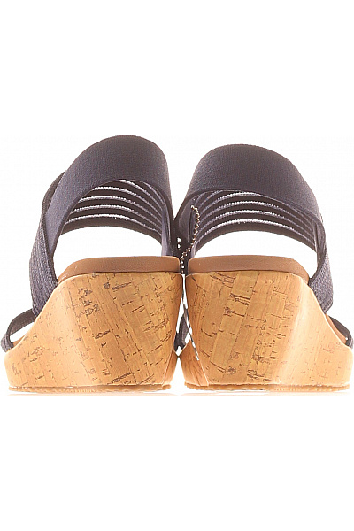 SKECHERS Dámské modré textilní sandály na klínku s páskem Vel. 38 | SKECHERS | obrázek 4