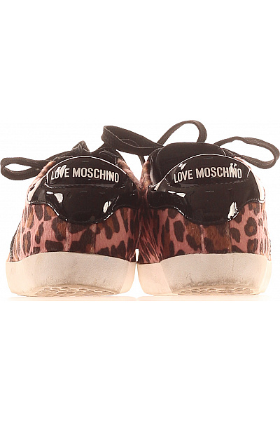MOSCHINO růžové leopardí tenisky šněrovací volnočasové Velikost 38 | MOSCHINO | obrázek 4