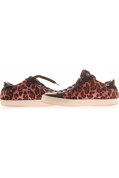 MOSCHINO růžové leopardí tenisky šněrovací volnočasové Velikost 38 | MOSCHINO | obrázek 5