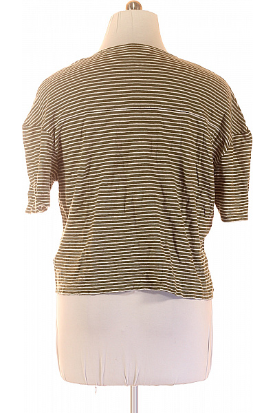 Marc O´Polo Zelené pruhované tričko s krátkým rukávem crop top Vel. XL | Marc O´Polo | obrázek 3