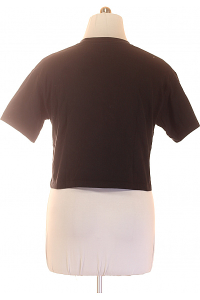Nike dámské černé tričko s krátkým rukávem crop top basic Vel. L | Nike | obrázek 3
