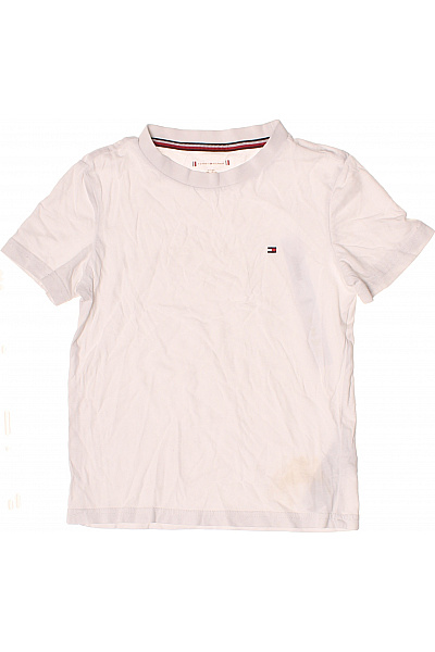 TOMMY HILFIGER Dětské tričko bílé bavlněné krátký rukáv Velikost EU 104/110 | TOMMY HILFIGER | obrázek 2