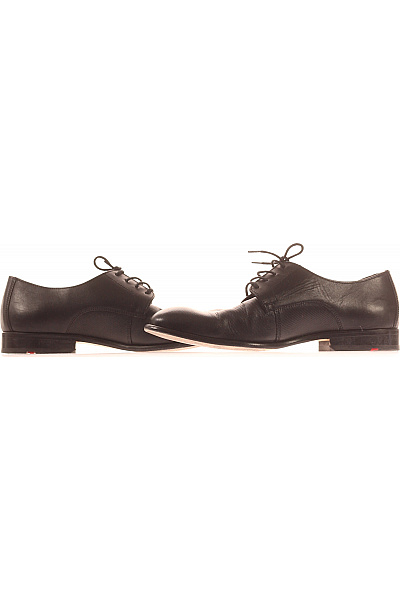 LLOYD Pánské černé kožené šněrovací polobotky elegantní Vel. 42 | LLOYD | obrázek 5