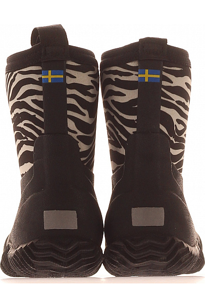 dětské holínky černobílé zebra gumové nepromokavé | Unimoda | obrázek 4