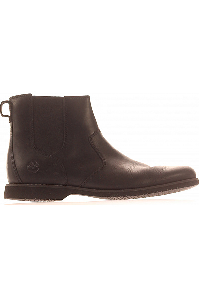 Timberland Pánské Kotníkové Boty Chelsea černé Kožené Volnočasové Vel. 42