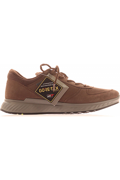 Ecco Pánské Hnědé Semišové Tenisky Gore-tex Volnočasové Vel. 41
