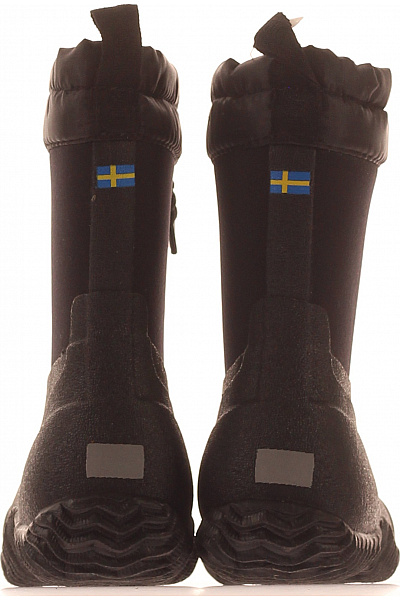 dětské černé nepromokavé holínky textilní | Unimoda | obrázek 4