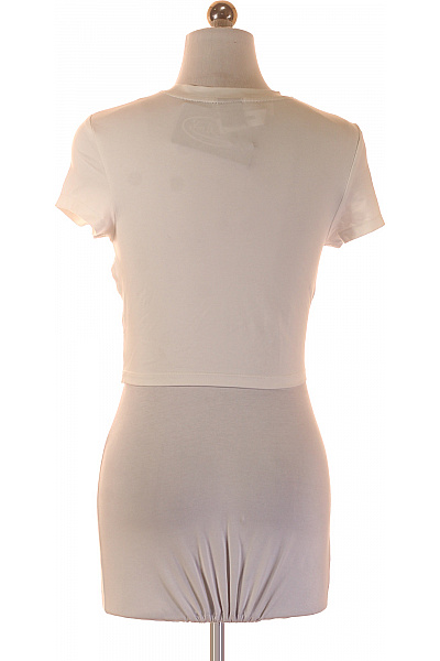 Von Dutch Dámské bílé tričko s krátkým rukávem a nápisem crop top Vel. s | Von Dutch | obrázek 3