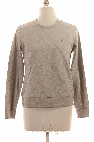 GANT šedá Mikina S Dlouhým Rukávem Jednobarevná Crewneck Vel. XS
