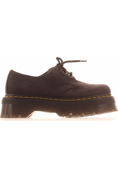 Dr.Martens Dámské Kožené šněrovací Polobotky Na Platformě černé Velikost 37