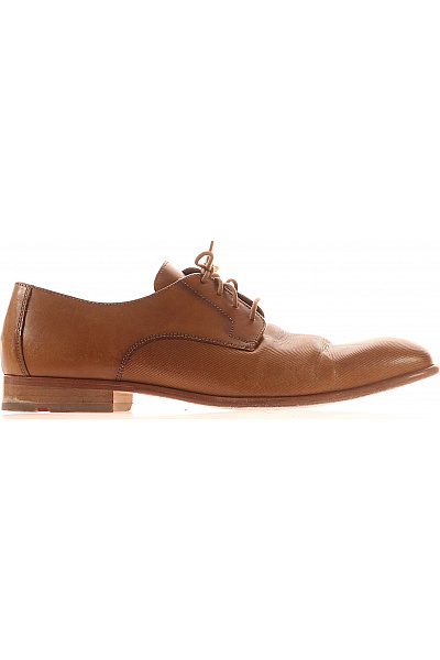 LLOYD Pánské Kožené Polobotky šněrovací Elegantní Vycházkové Hnědé Vel. 44
