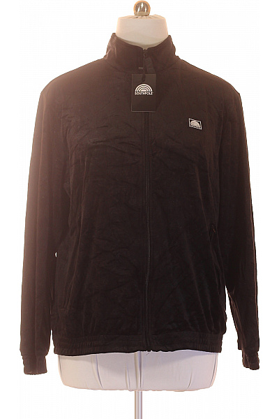 Southern Mens Wear Pánská černá Mikina Se Stojáčkem A Dlouhým Rukávem Vel. Xxl