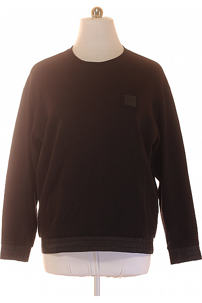 Hugo Boss Pánská mikina černá s dlouhým rukávem crewneck jednobarevná Velikost L | Hugo Boss | obrázek 2