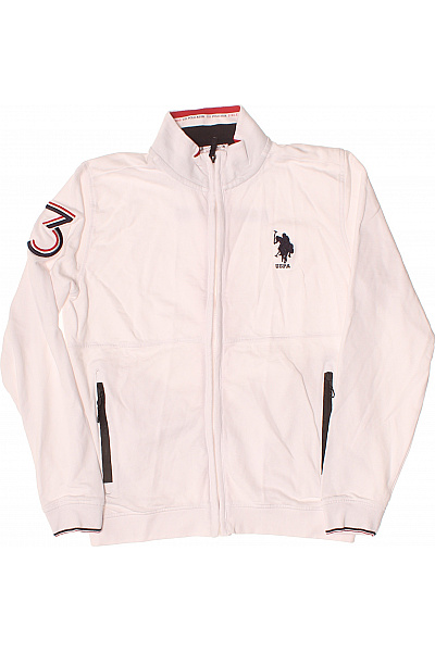 U.S.POLO ASSN. Pánská Mikina Na Zip S Dlouhým Rukávem A Výšivkou Vel. M