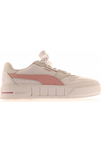 Puma Dámské Tenisky Růžové Bílé Kožené Volnočasové Velikost EU 38.5