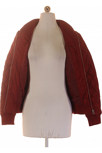 URBAN CLASSICS Dámská prošívaná bunda bomber červená se zipem | URBAN CLASSICS | obrázek 4