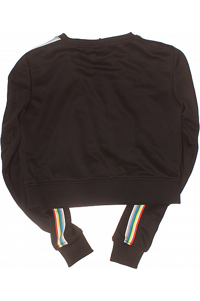URBAN CLASSICS dámská černá mikina s dlouhým rukávem crop pruhovaná streetwear Vel. S | URBAN CLASSICS | obrázek 3