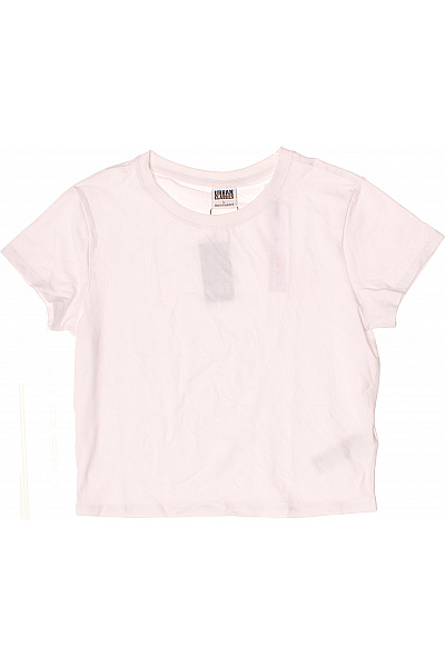 URBAN CLASSICS Dámské tričko s krátkým rukávem bílé basic crop top Vel. l | URBAN CLASSICS | obrázek 2