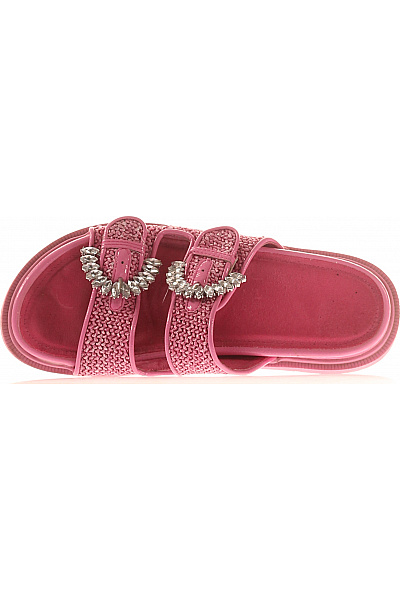 růžové nazouvací sandály s kamínky Vel. 38 | Unimoda | obrázek 2