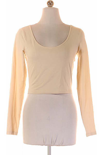 URBAN CLASSICS Dámské tričko s dlouhým rukávem basic crop top béžové Vel. s | URBAN CLASSICS | obrázek 2