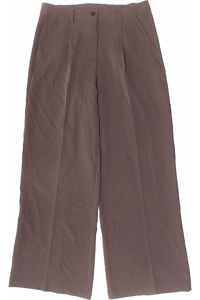 URBAN CLASSICS Dámské Hnědé široké Elegantní Kalhoty S Kapsami Velikost 32