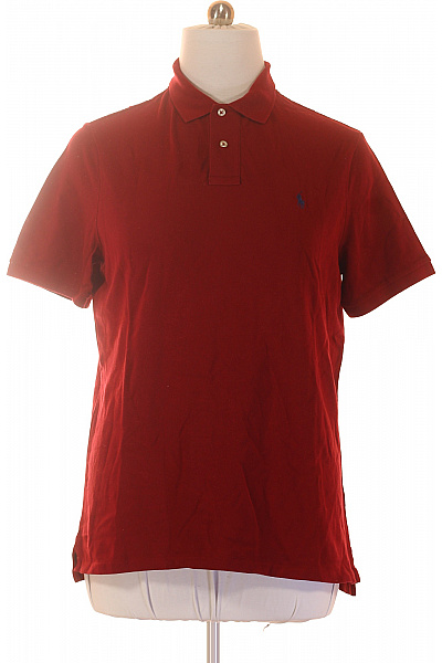Ralph Lauren Pánské tričko polo s krátkým rukávem červené bavlněné Velikost L | Ralph Lauren | obrázek 2
