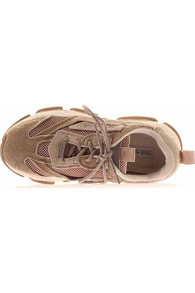 Steve Madden béžové semišové tenisky sportovní volnočasové šněrovací s vysokou podrážkou Vel. 39 | Steve Madden | obrázek 2