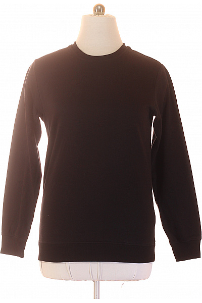 URBAN CLASSICS Pánská Mikina S Dlouhým Rukávem černá Jednobarevná Přes Hlavu Crewneck Vel. L