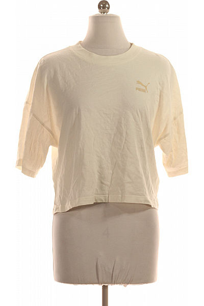 Puma Dámské tričko s krátkým rukávem béžové basic crop top Vel. s | Puma | obrázek 2