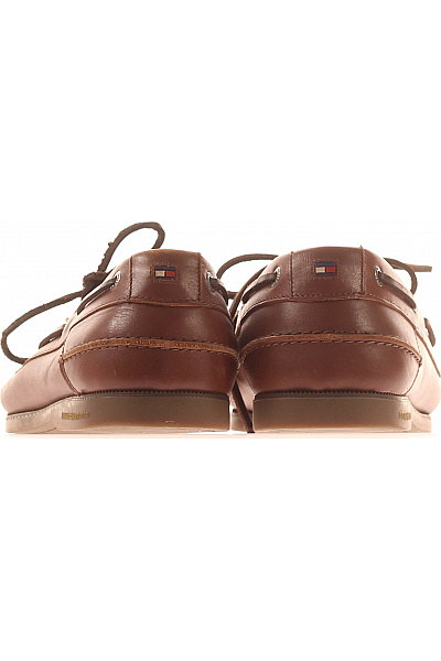 TOMMY HILFIGER Pánské kožené mokasíny hnědé volnočasové šněrovací Vel. 44 | TOMMY HILFIGER | obrázek 4