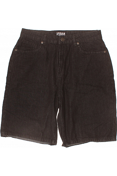 URBAN CLASSICS Pánské Džínové Kraťasy S Kapsami Volnočasové černé Vel. 31