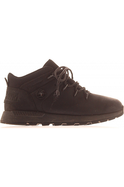 Timberland černé Kožené Kotníkové Boty šněrovací Volnočasové Outdoorové Velikost EU 36