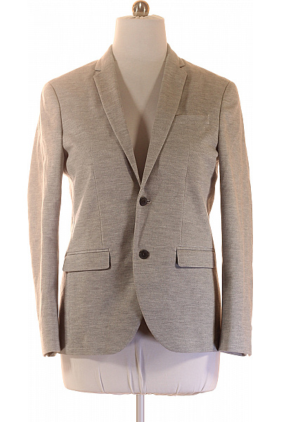 JACK & JONES Pánské sako elegantní volnočasové šedé strukturované jednořadé Vel. 52 | JACK & JONES | obrázek 2