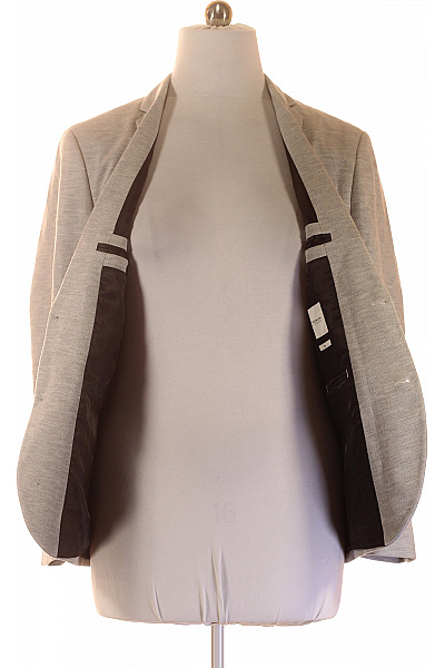 JACK & JONES Pánské sako elegantní volnočasové šedé strukturované jednořadé Vel. 52 | JACK & JONES | obrázek 4