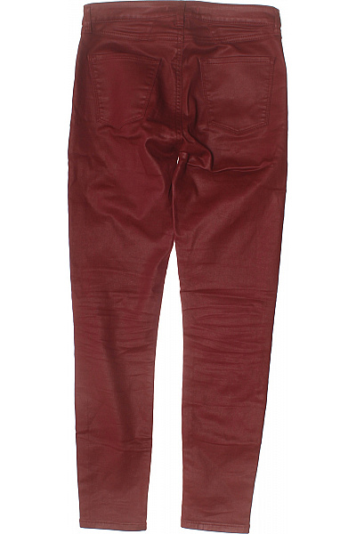 Esprit Dámské červené lesklé skinny kalhoty s vysokým pasem Velikost 34 | Esprit | obrázek 3