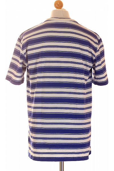 Scotch & Soda Pánské tričko s krátkým rukávem modré pruhované bavlněné Velikost L | Scotch & Soda | obrázek 2