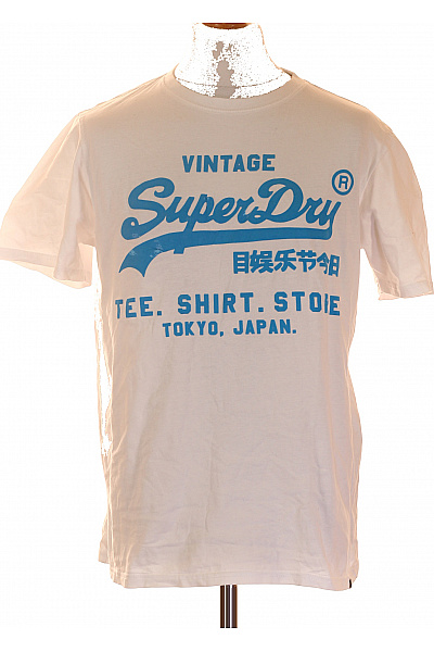SUPERDRY Pánské Tričko S Krátkým Rukávem A Potiskem Vintage Velikost L