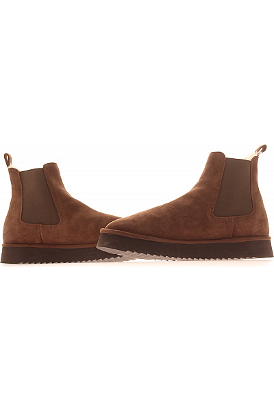 Copenhagen shoes Hnědé semišové kotníkové boty chelsea s kožíškem na platformě Velikost 43 | Copenhagen shoes | obrázek 5