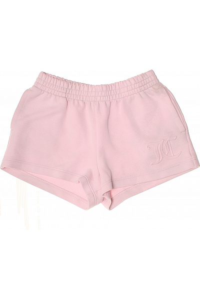 Juicy Couture Růžové Teplákové Kraťasy S Gumou V Pase A Kapsami Velikost S