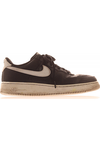 Nike Pánské černé Kožené Tenisky Air Force Vel. 43