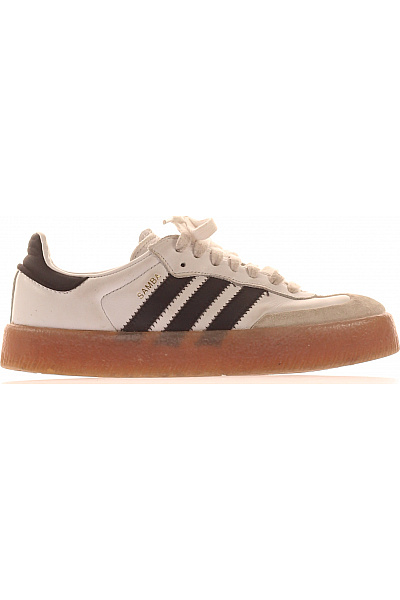ADIDAS Dámské Tenisky Bílé Kožené Volnočasové šněrovací Vel. 38.5