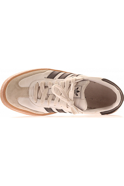 ADIDAS dámské tenisky bílé kožené volnočasové šněrovací Vel. 38.5 | ADIDAS | obrázek 2