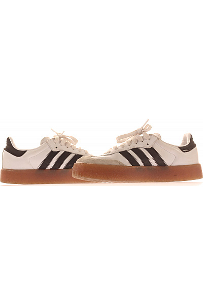 ADIDAS dámské tenisky bílé kožené volnočasové šněrovací Vel. 38.5 | ADIDAS | obrázek 5