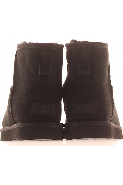 UGG Černé kožené válenky s kožíškem zimní Vel. 39 | UGG | obrázek 4