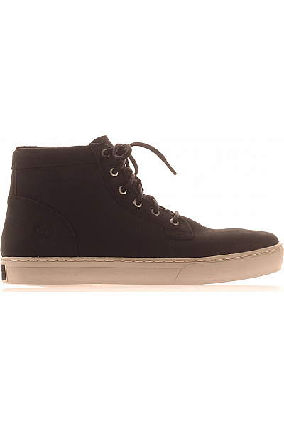 Timberland Černé Kožené Kotníkové šněrovací Tenisky Velikost 45