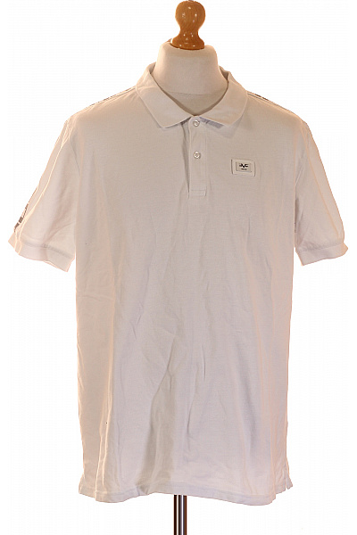 VERSACE Pánské Tričko Polo S Límečkem Bílé Krátký Rukáv Velikost 3XL