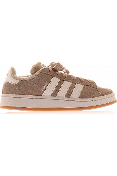 ADIDAS Dětské Semišové Tenisky Béžové Volnočasové šněrovací Vel. 34